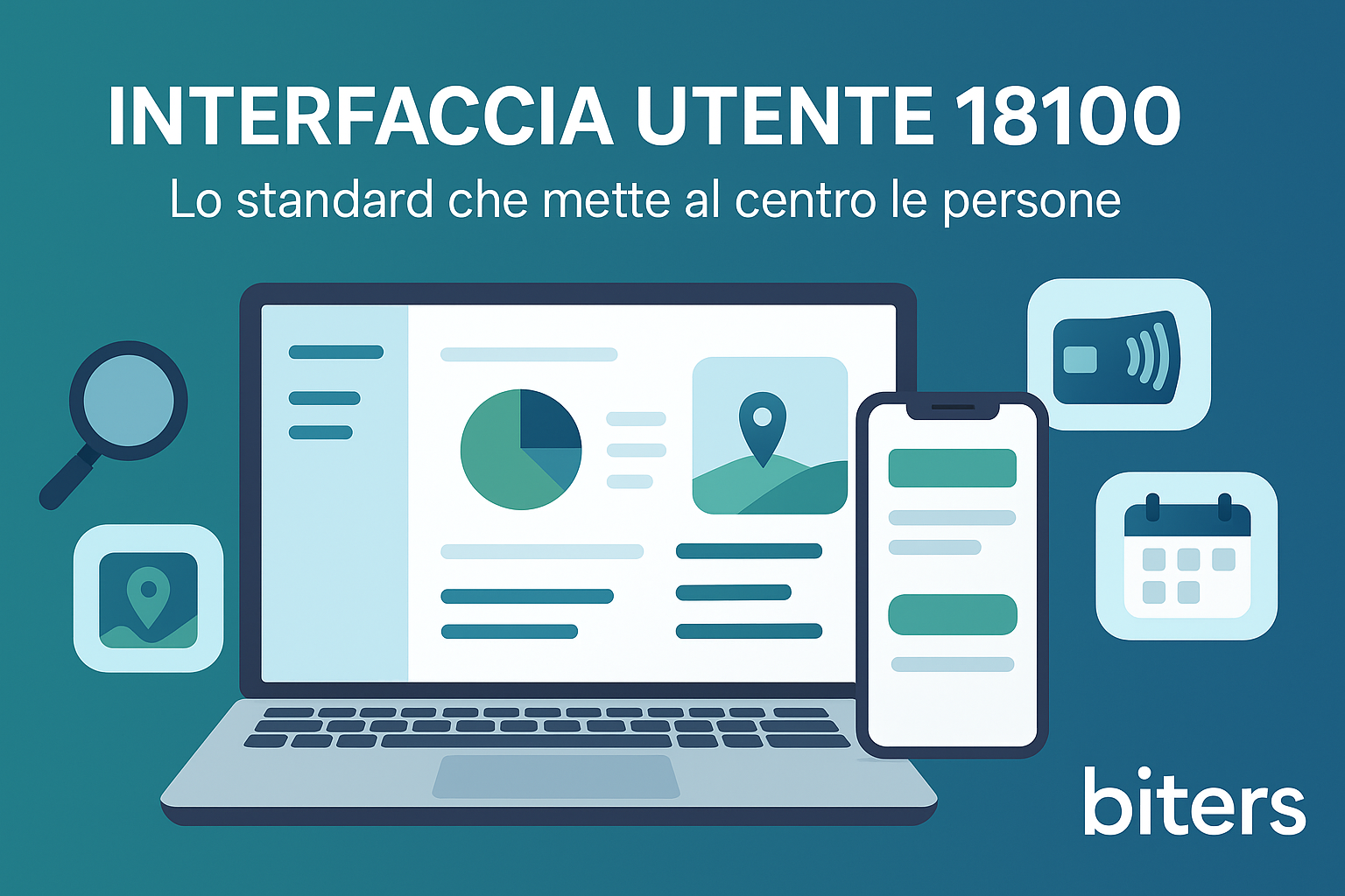 Interfaccia utente progettata secondo lo standard 18100, chiara, accessibile e produttiva